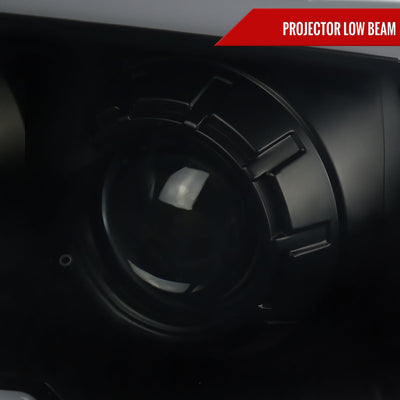 Spec-D 10-18 Dodge Ram/19-21 Ram Classic SEQ Pro Headlights Blk/Smoked