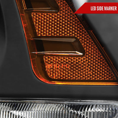 Spec-D 13-16 Ford Fusion Headlights Switchback Sequential Matte Black