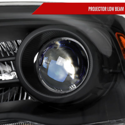 Spec-D 13-18 Ram 1500 2500 3500 SEQ Bar Projector Headlights Black