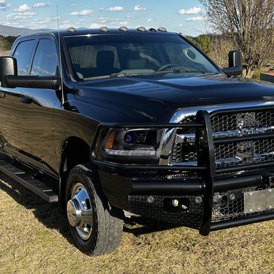Spec-D 13-18 Ram 1500 2500 3500 SEQ Bar Projector Headlights Black