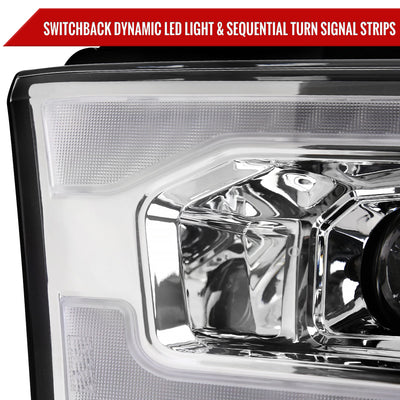 Spec-D 19-24 Ram 2500 3500 4500 5500 SEQ Projector Headlights Chrome