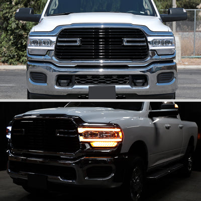 Spec-D 19-24 Ram 2500 3500 4500 5500 SEQ Projector Headlights Chrome