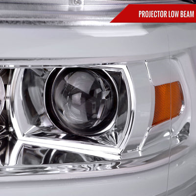 Spec-D 19-24 Ram 2500 3500 4500 5500 Tube Projector Headlights Chrome