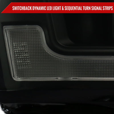 Spec-D 19-24 Ram 2500-5500 Headlights Switchback Sequential Smoked