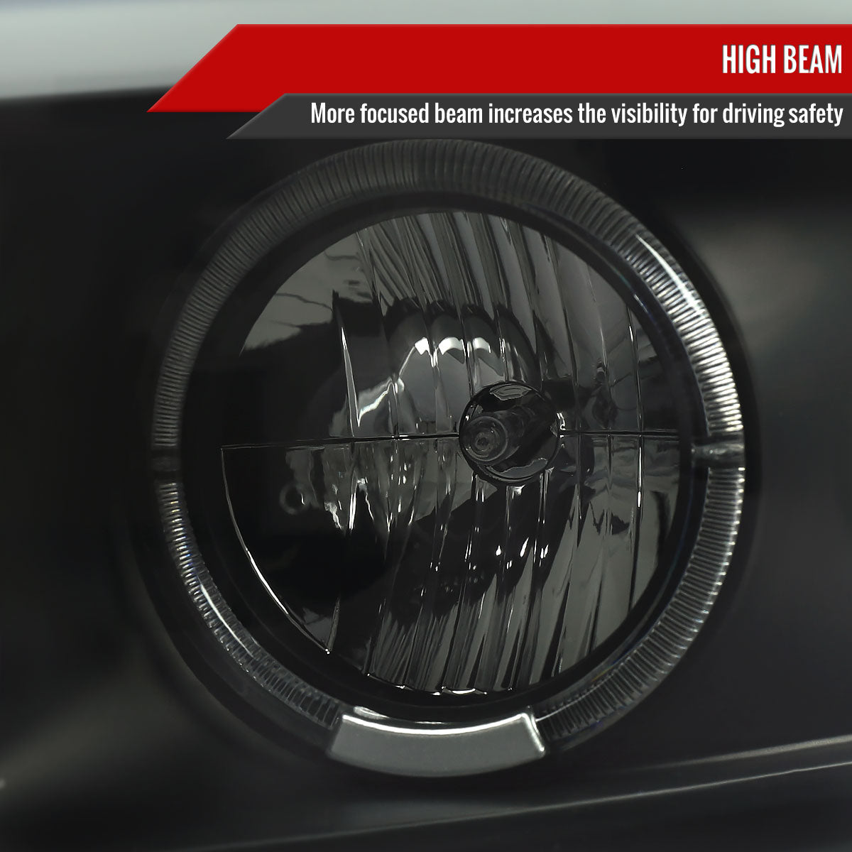 Spec-D 07-13 Silverado Headlights Dual Halo Projector Smoked