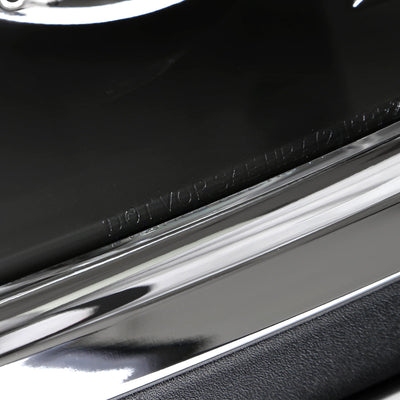 Spec-D 14-17 Silverado 1500 Headlights Matte Black/Chrome Trim
