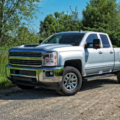 Spec-D 15-19 Silverado 2500HD/3500HD Headlights Switchback SEQ Chrome