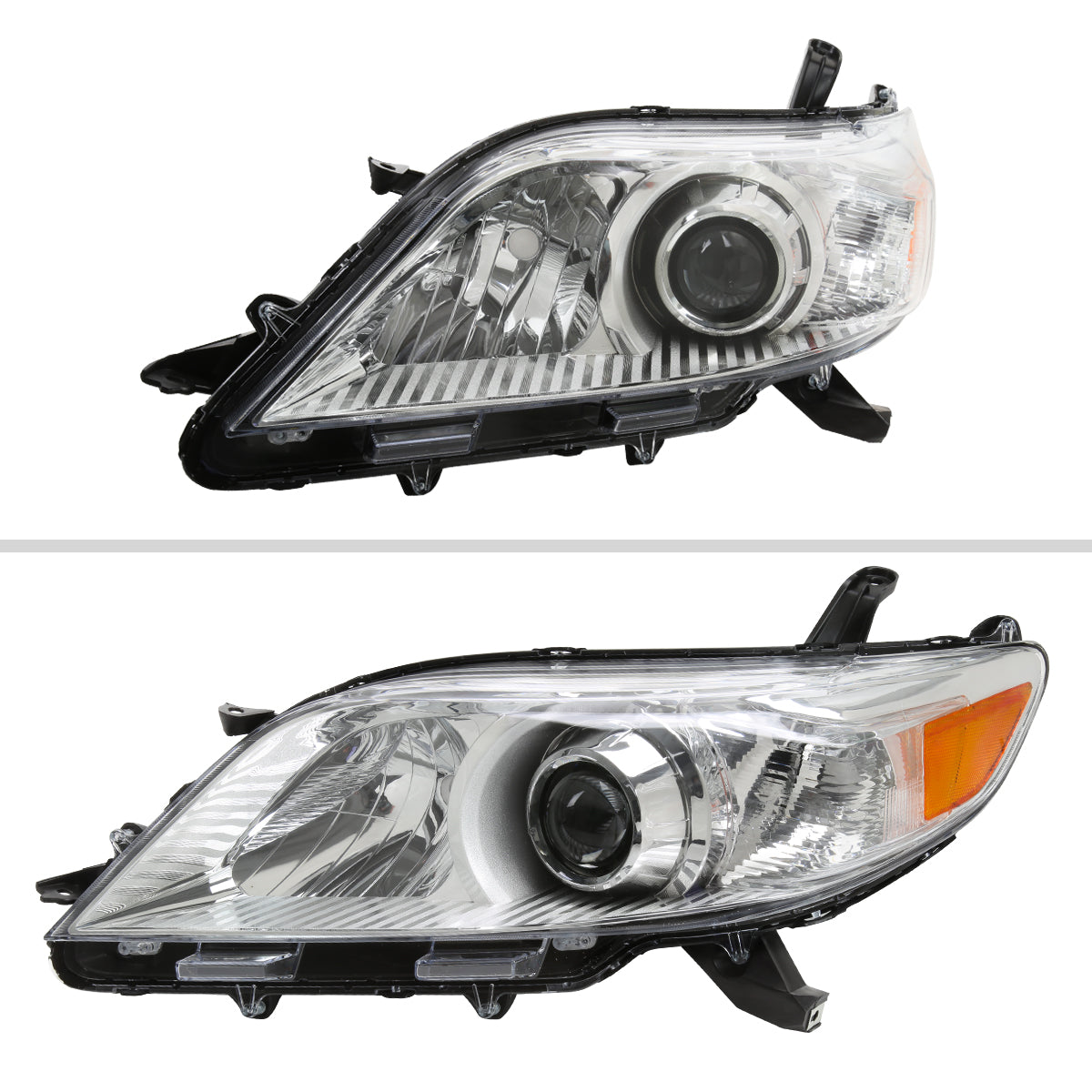 Spec-D 11-20 Toyota Sienna Driver Projector Chrome Replacement
