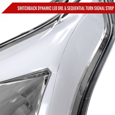 Spec-D 10-16 Cadillac SRX Sequential LED Headlights Chrome