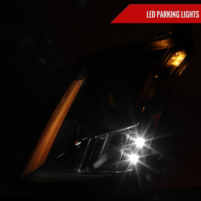 Spec-D 10-16 Cadillac SRX Projector Headlights Black/Smoked Lens