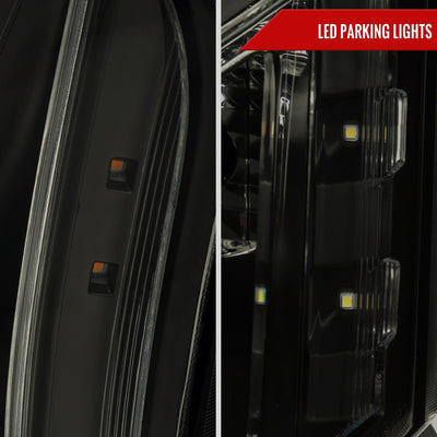 Spec-D 10-16 Cadillac SRX Projector Headlights Black/Smoked Lens