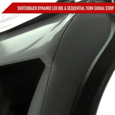 Spec-D 10-16 Cadillac SRX Sequential LED Headlights Black/Smoked