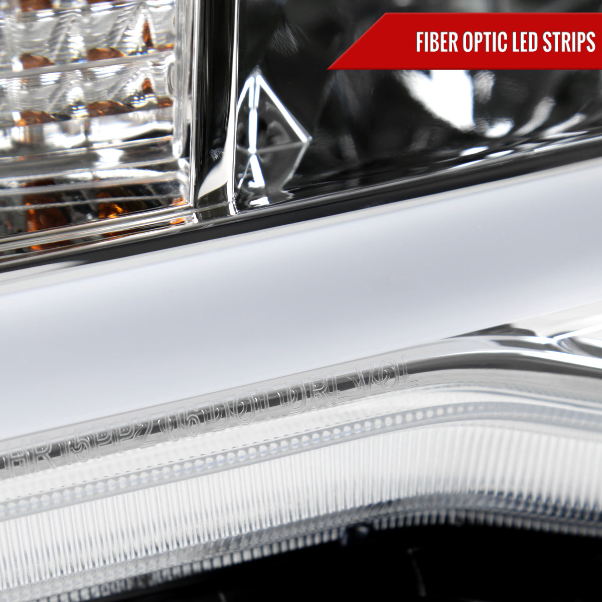 Spec-D 05-11 Tacoma LED Bar Projector Headlights Chrome