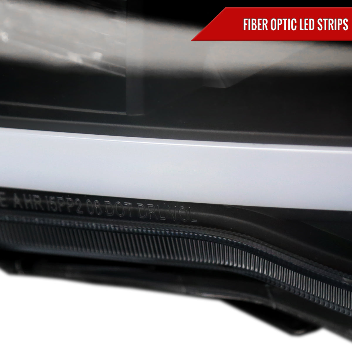 Spec-D 05-11 Toyota Tacoma LED Bar Projector Headlights Black/Clear