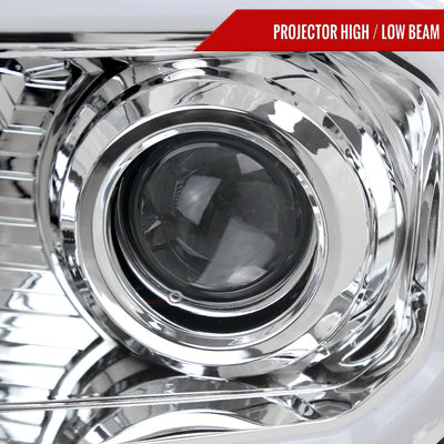 Spec-D 12-15 Tacoma LED Projector Headlights LED Parking Light Chrome