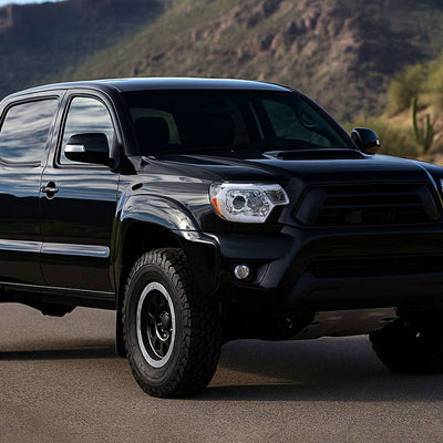 Spec-D 12-15 Tacoma LED Projector Headlights LED Parking Light Chrome