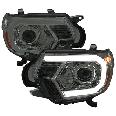 Spec-D 12-15 Tacoma Projector Headlights Parking Light Chrome/Smoked