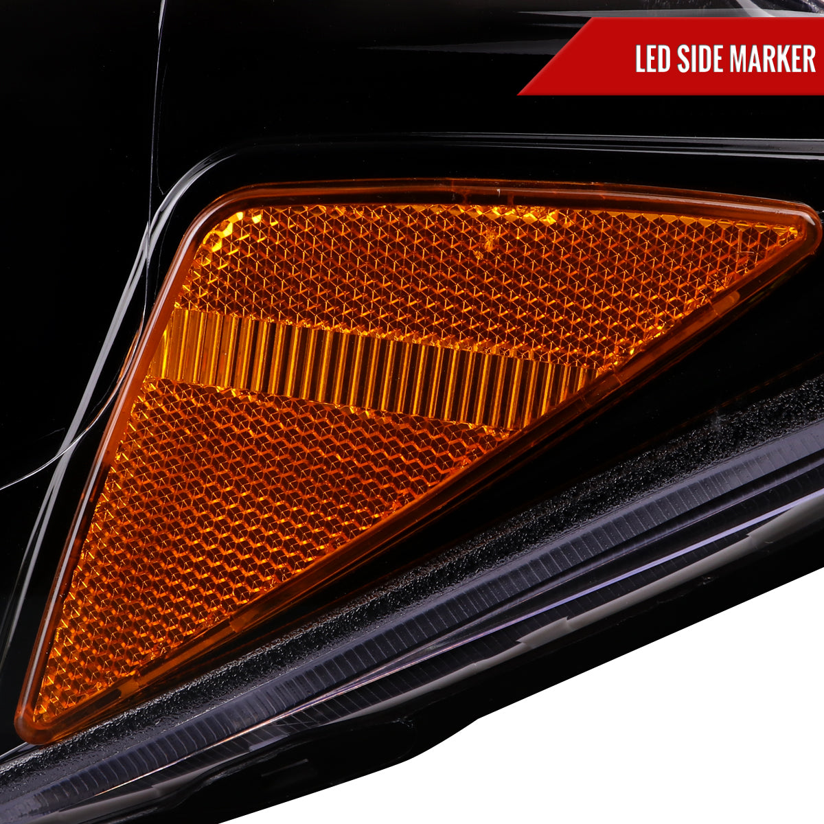 Spec-D 16-23 Tacoma Switchback LED Projector Headlights GL Black