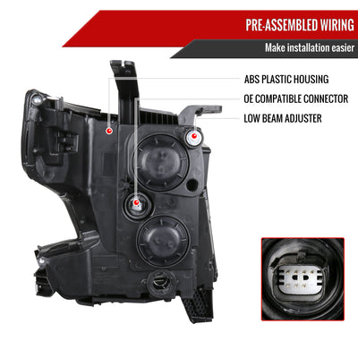 Spec-D 15-20 Tahoe/Suburban Driver Projector Black Replacement
