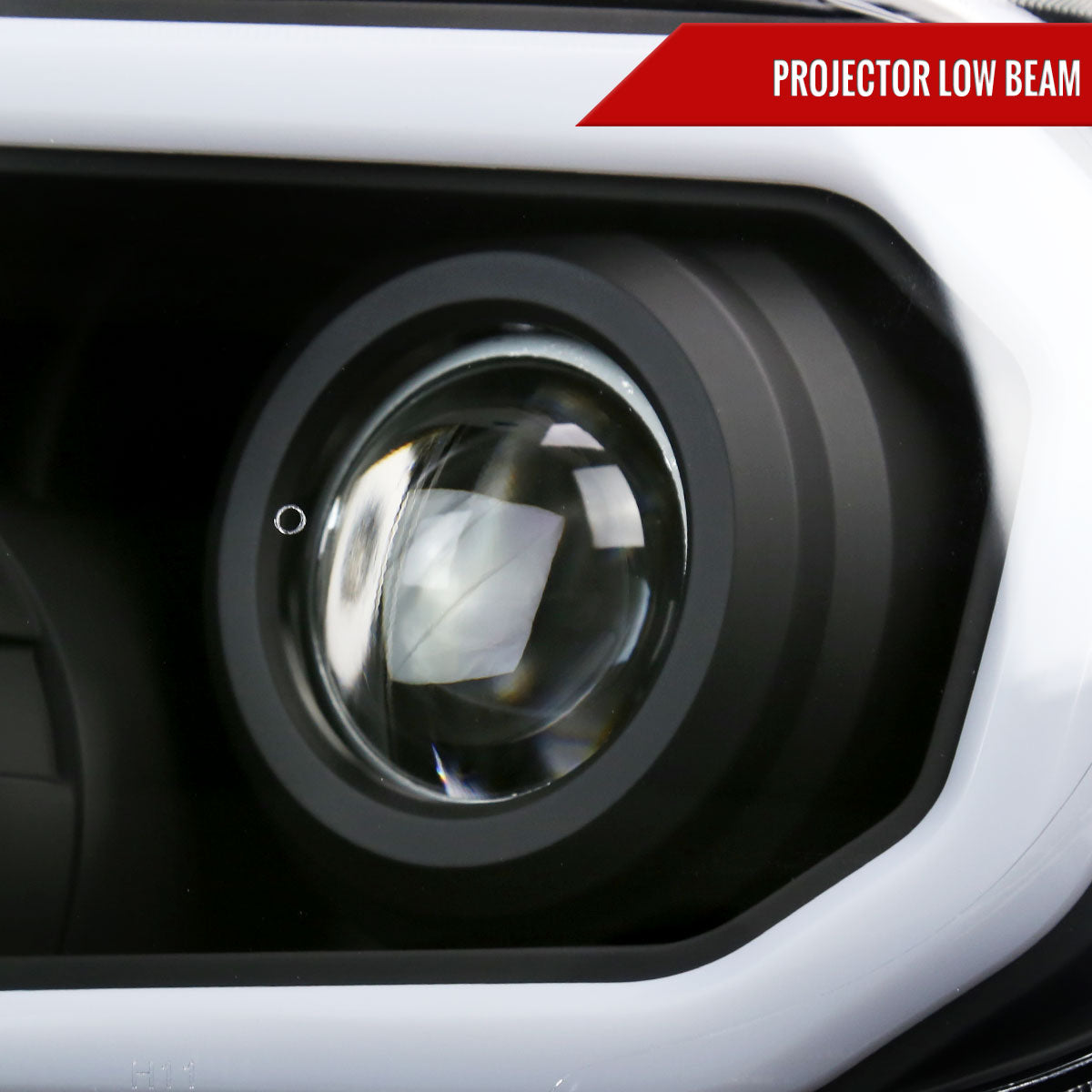 Spec-D 07-13 Tundra/ 08-17 Sequoia Headlights OEM Style Black
