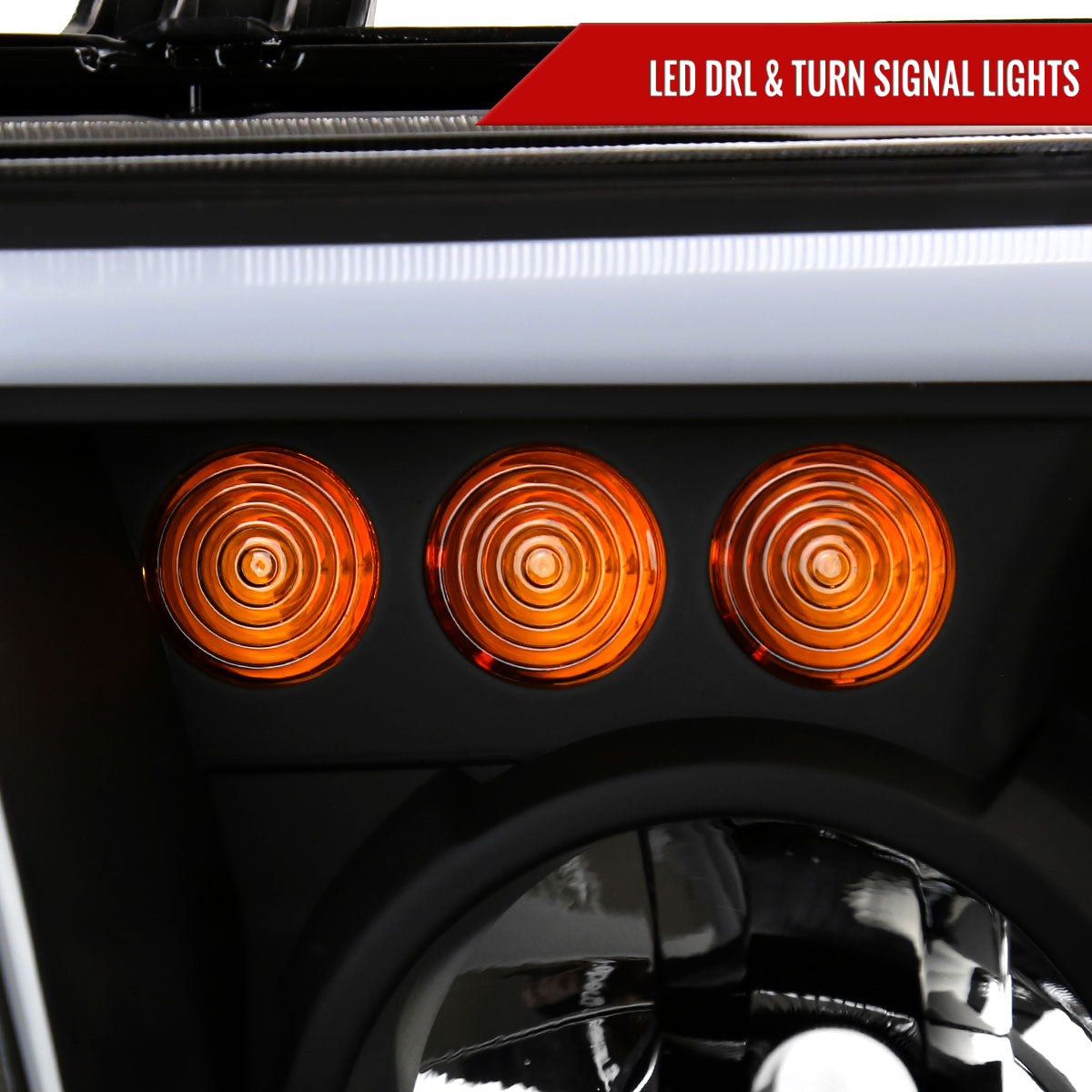 Spec-D 07-13 Tundra/ 08-17 Sequoia Headlights OEM Style Black
