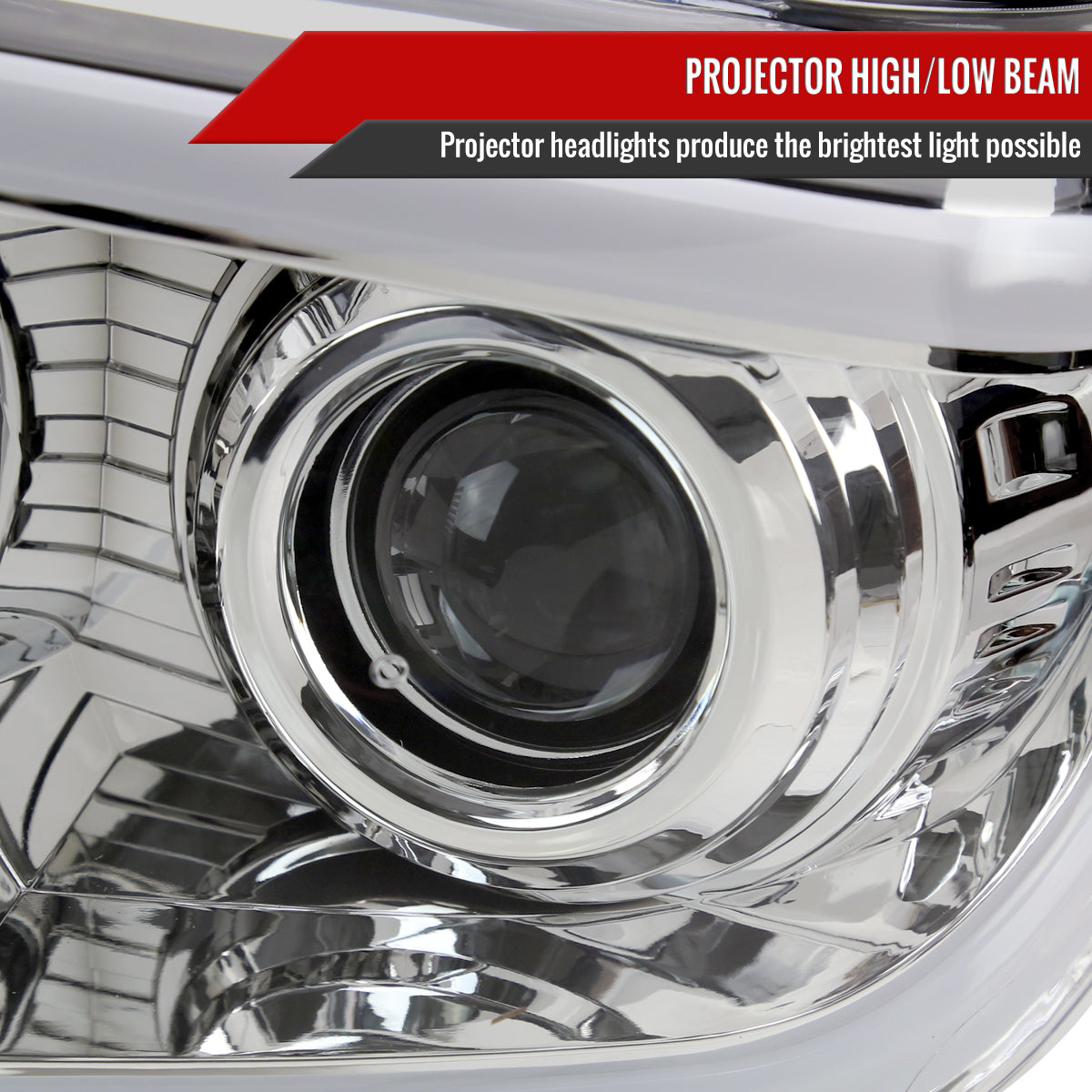 Spec-D 14-21 Tundra Switchback SEQ LED Projector Headlights Chrome