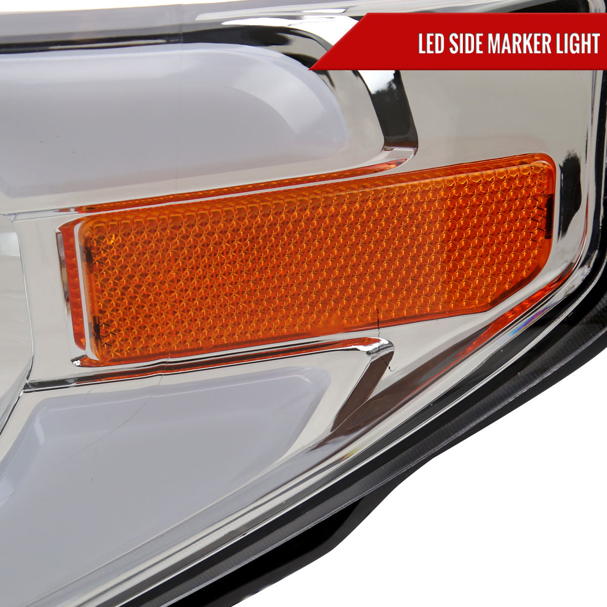 Spec-D 14-21 Toyota Tundra LED Projector Headlights Chrome