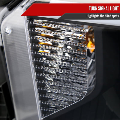 Spec-D 14-21 Tundra Headlights witchback Sequential Signals Black