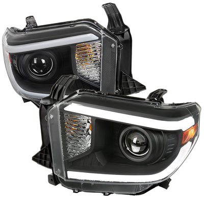 Spec-D 14-21 Tundra Headlights witchback Sequential Signals Black