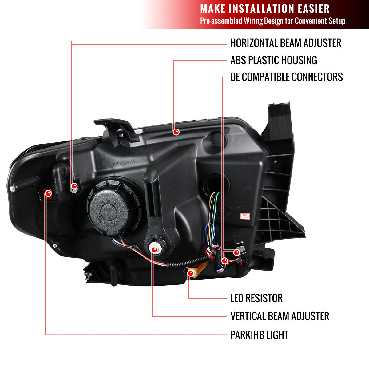 Spec-D 14-21 Tundra LED Signals Headlights Chrome