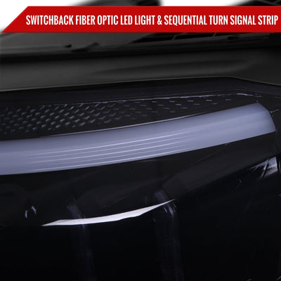 Spec-D 15-18 Mercedes C-Class W205 Sequential Headlights Black Smoked