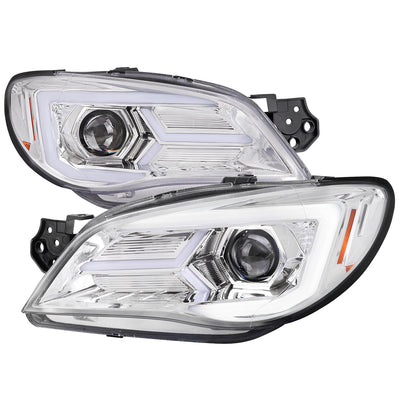 Spec-D 06-07 Impreza WRX STI Headlights Sequential Signals Chrome