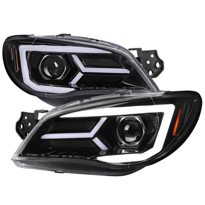 Spec-D 06-07 Subaru WRX STI Projector Headlights Jet Black.