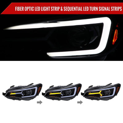 Spec-D 15-21 Subaru Impreza WRX/STI Bar SEQ GL Blk/ Smoked Headlights
