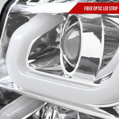 Spec-D 15-20 GMC Yukon/Yukon XL LED U-Bar Projector Headlights Chrome
