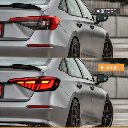 2022-2024 11th Gen Honda Civic Smoked LED Tail Lights