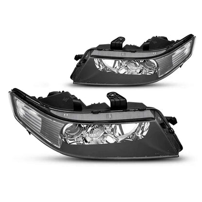 NTXGlow Black Housing Reflector Headlights (2004-2008 Acura TSX)