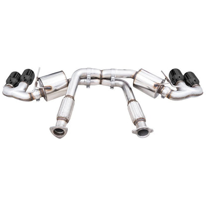 AWE Tuning 2020+ Chevrolet Corvette (C8) Touring Edition Exhaust - Quad Diamond Black Tips