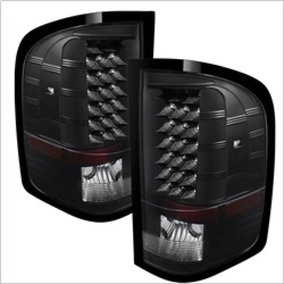 SPYDER Xtune Chevy Silverado 07-13 LED Tail Lights Black ALT-JH-CS07-LED-BK 5073716