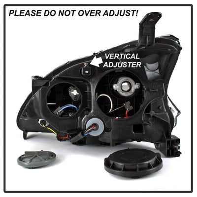 SPYDER xTune 13-15 Nissan Sentra DRL LED Light Bar Halogen Projector Headlights - Black (PRO-JH-NS13-LB-BK) 9042966
