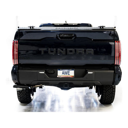 AWE 0FG Exhaust for 3rd Gen Toyota Tundra - Dual Chrome Silver Tips