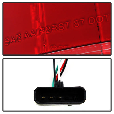 Spyder Chevy C/K Series 1500 88-98/Blazer 92-94 LED Tail Lights Red Clear ALT-YD-CCK88-LED-RC 5001375