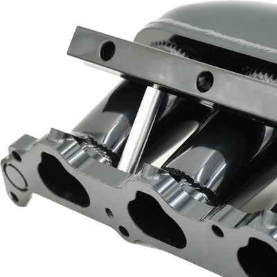 2JZ GTE Billet Intake Manifold Fuel Rail Throttle Body 90mm TB Supra 2J Swap 2JZ