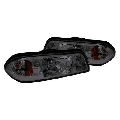 Spec-D 87-93 Ford Mustang Headlights Crystal Chrome/Clear