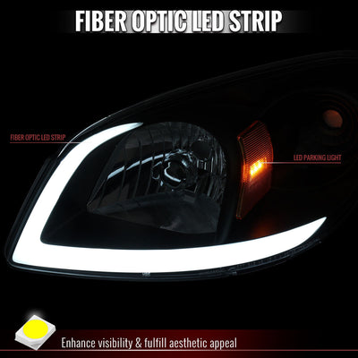 Spec-D 05-10 Chevrolet Cobalt Headlight Black/Smoked OEM style