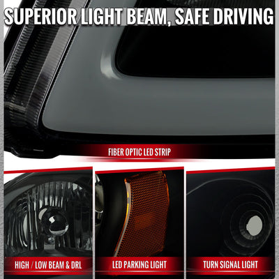 Spec-D 05-10 Chevrolet Cobalt Headlight Black/Smoked OEM style