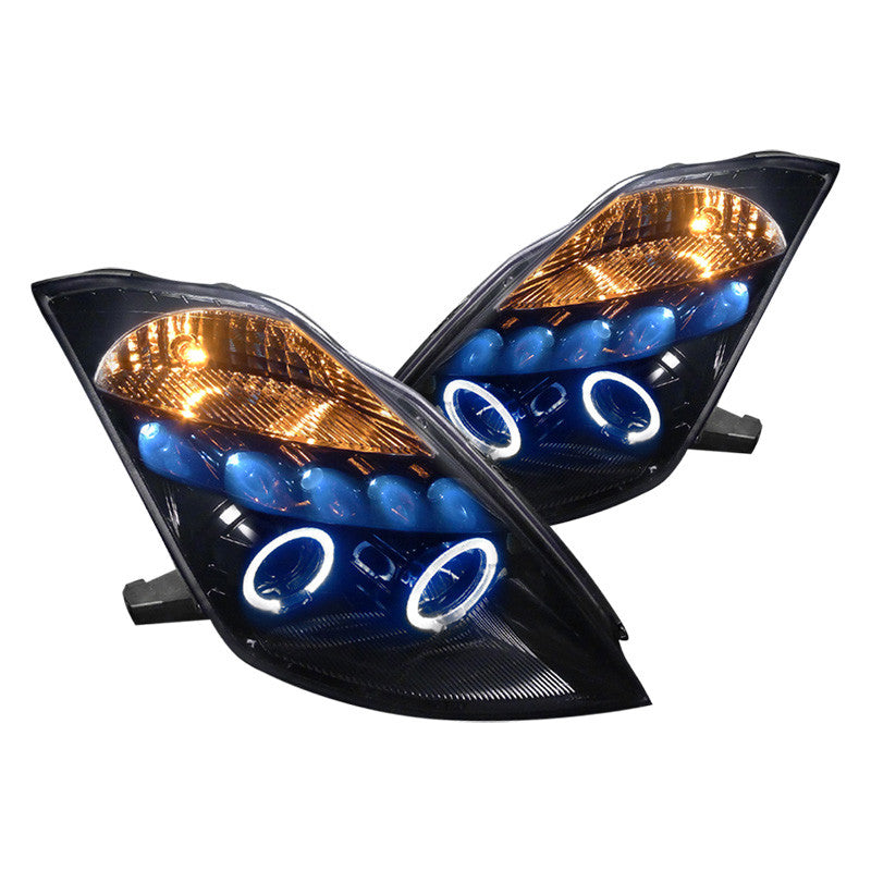 Spec-D 03-05 Nissan 350Z Halo Projector Headlights Smoked