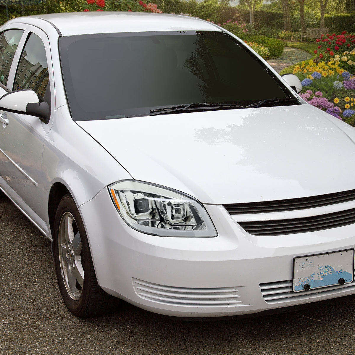 Spec-D 05-10 Chevrolet Cobalt Light Bar Projector Headlight Chrome