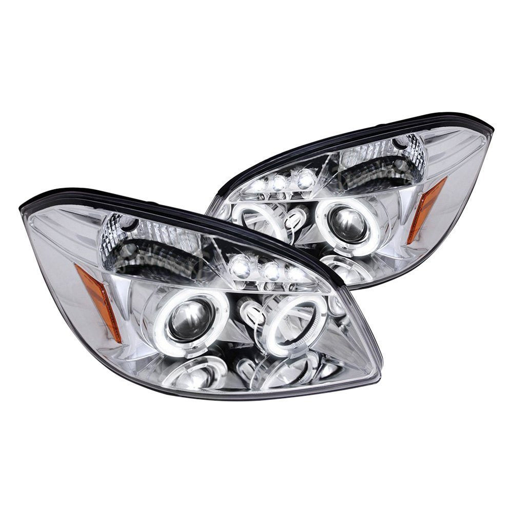 Spec-D 07-09 Pontiac G5 Halo Projector Headlights Chrome