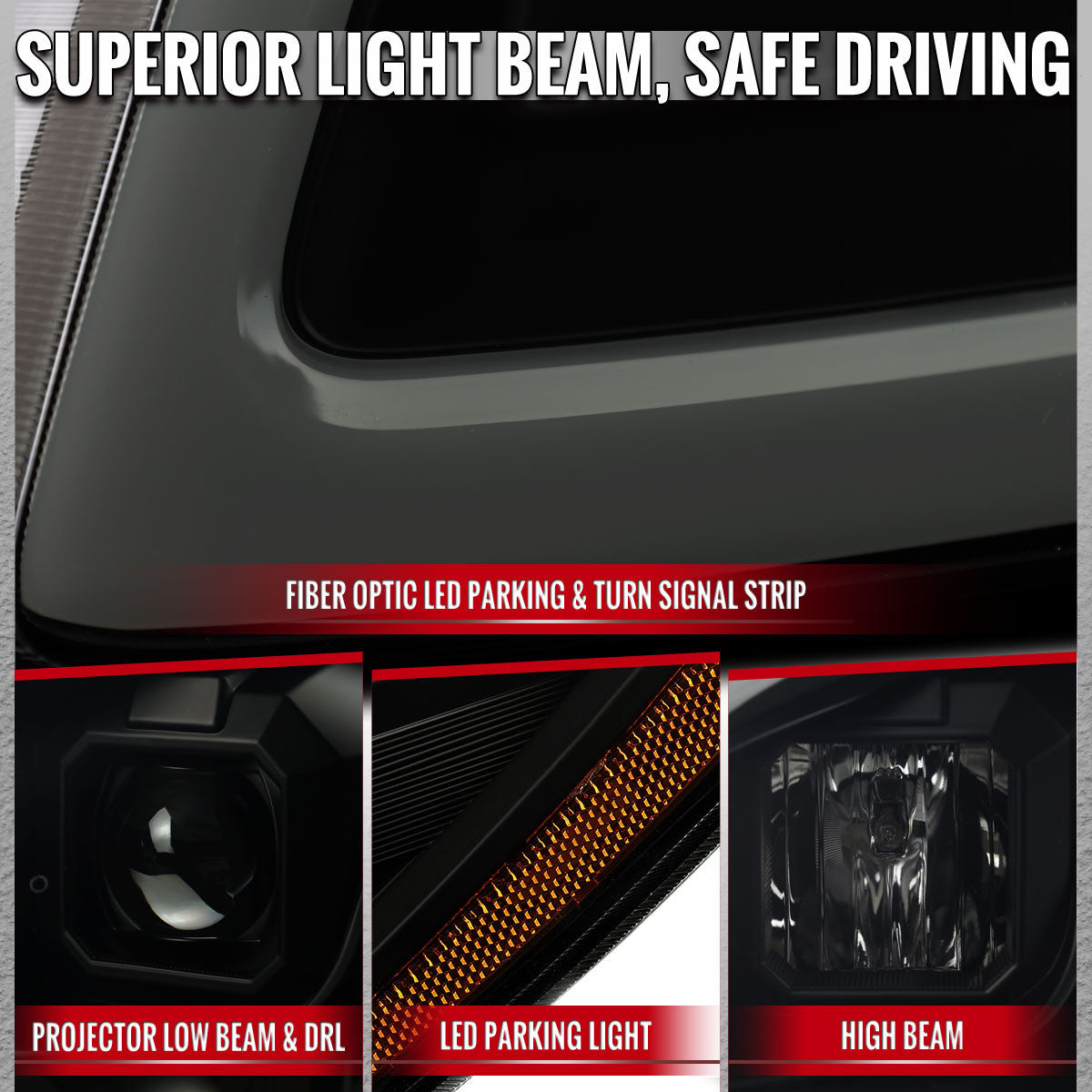 Spec-D 05-10 Chevy Cobalt Headlights Switchback DRL Black/Smoked
